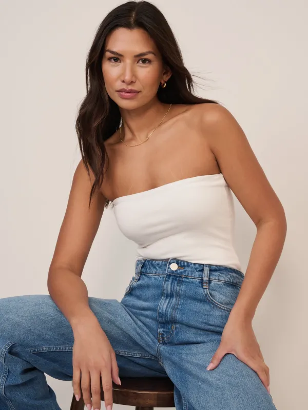 White Bandeau Top sold by Nobody's Child