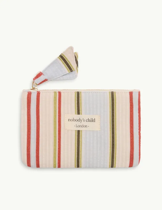Cream Striped Coin Purse sold by Nobody's Child