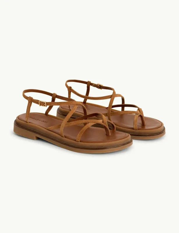Brown Suede Strappy Sandals sold by Nobody's Child