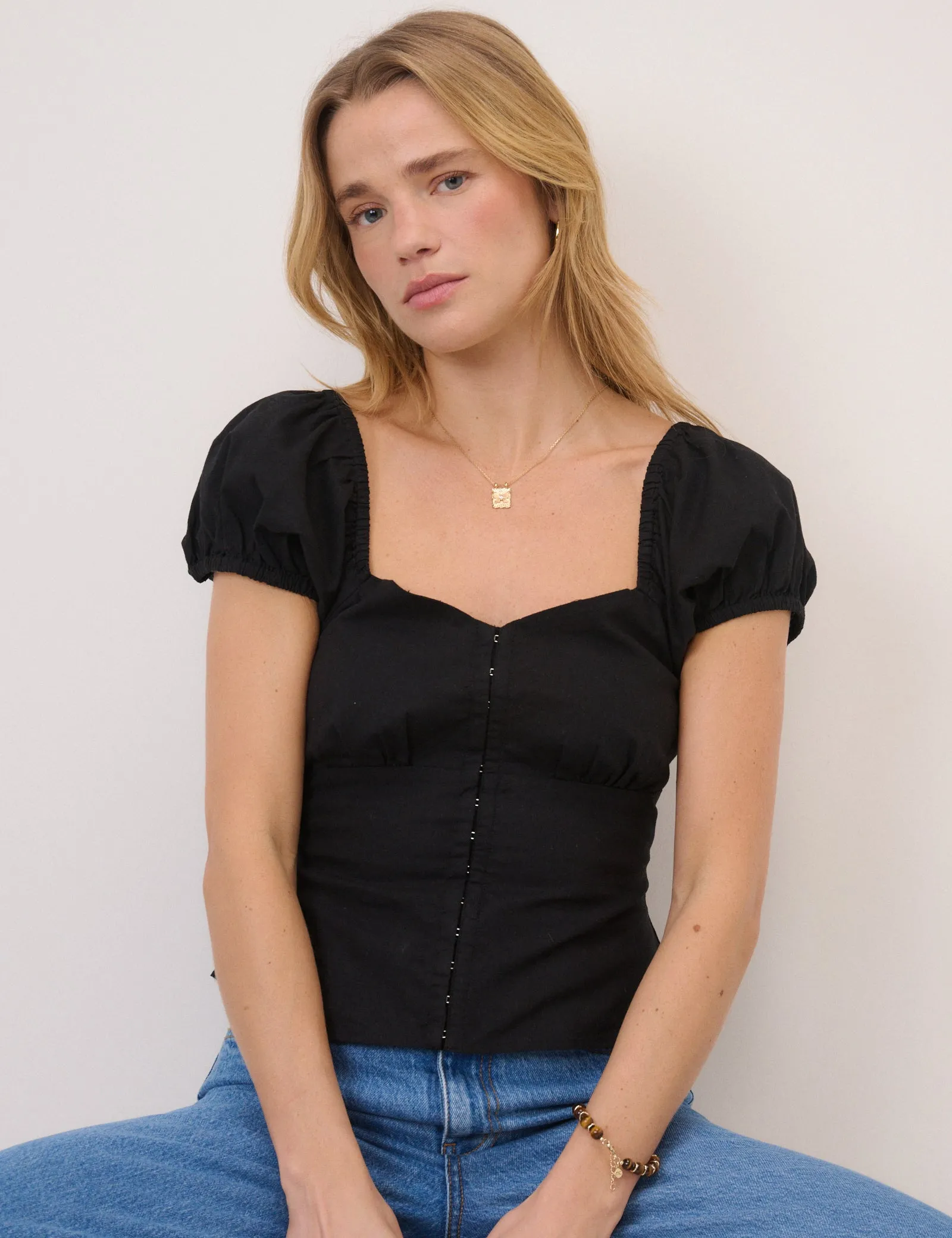 Black Sweetheart Top sold by Nobody's Child product image thumbnail 4
