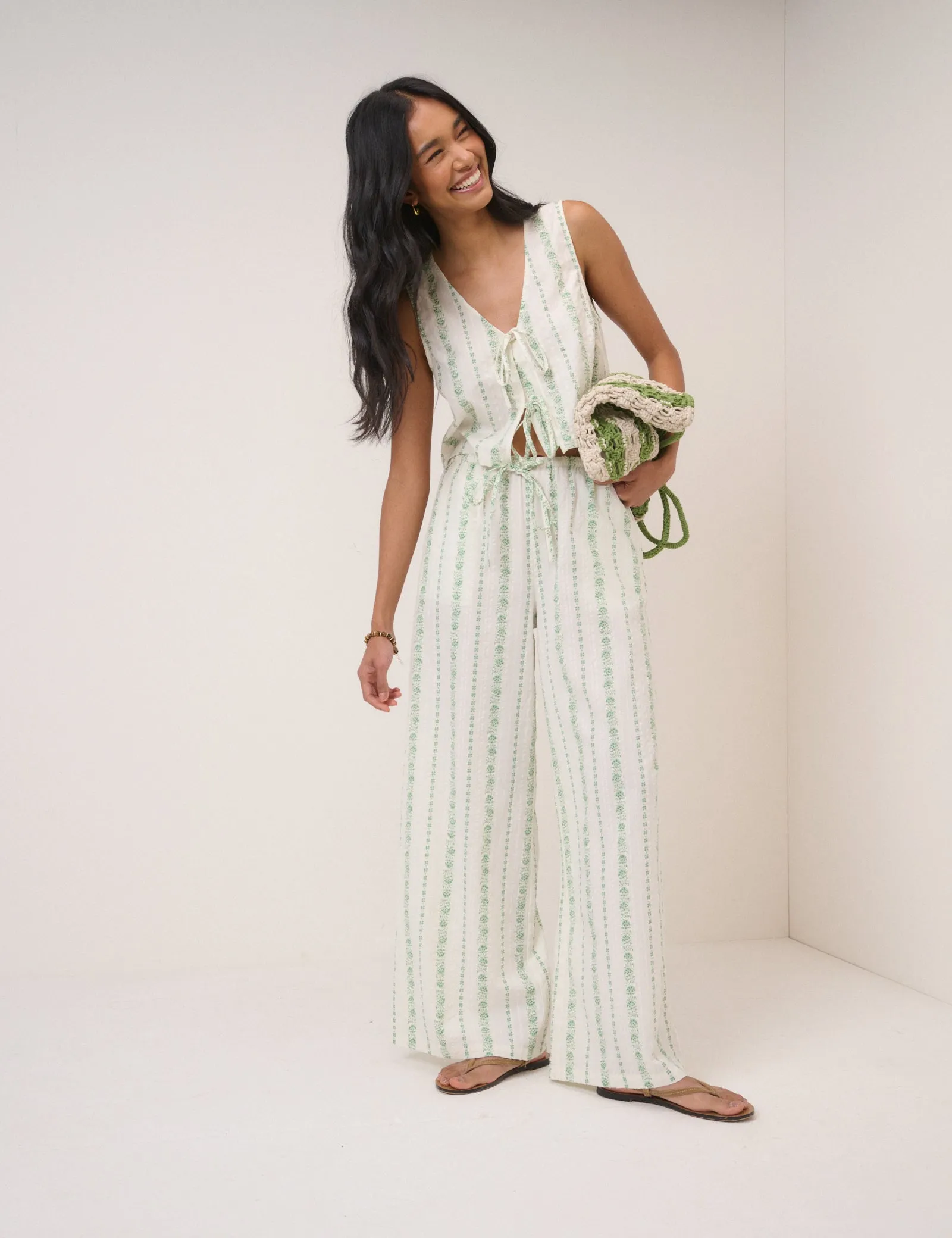 White Floral Swing Top sold by Nobody's Child product image thumbnail 3