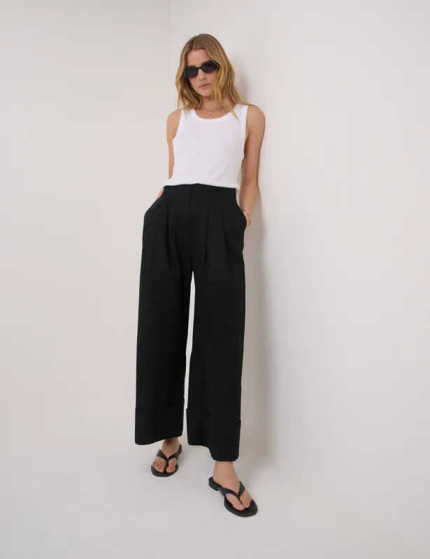 Black High Waisted Trousers made by Nobody's Child