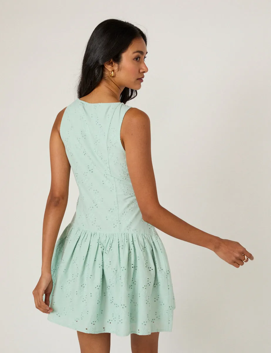 Mint Green Claudia Mini Dress sold by Nobody's Child product image thumbnail 5