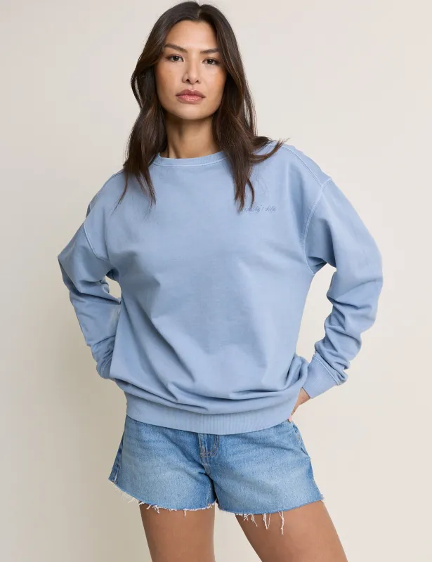 Light Blue Relaxed Fit Sweatshirt made by Nobody's Child