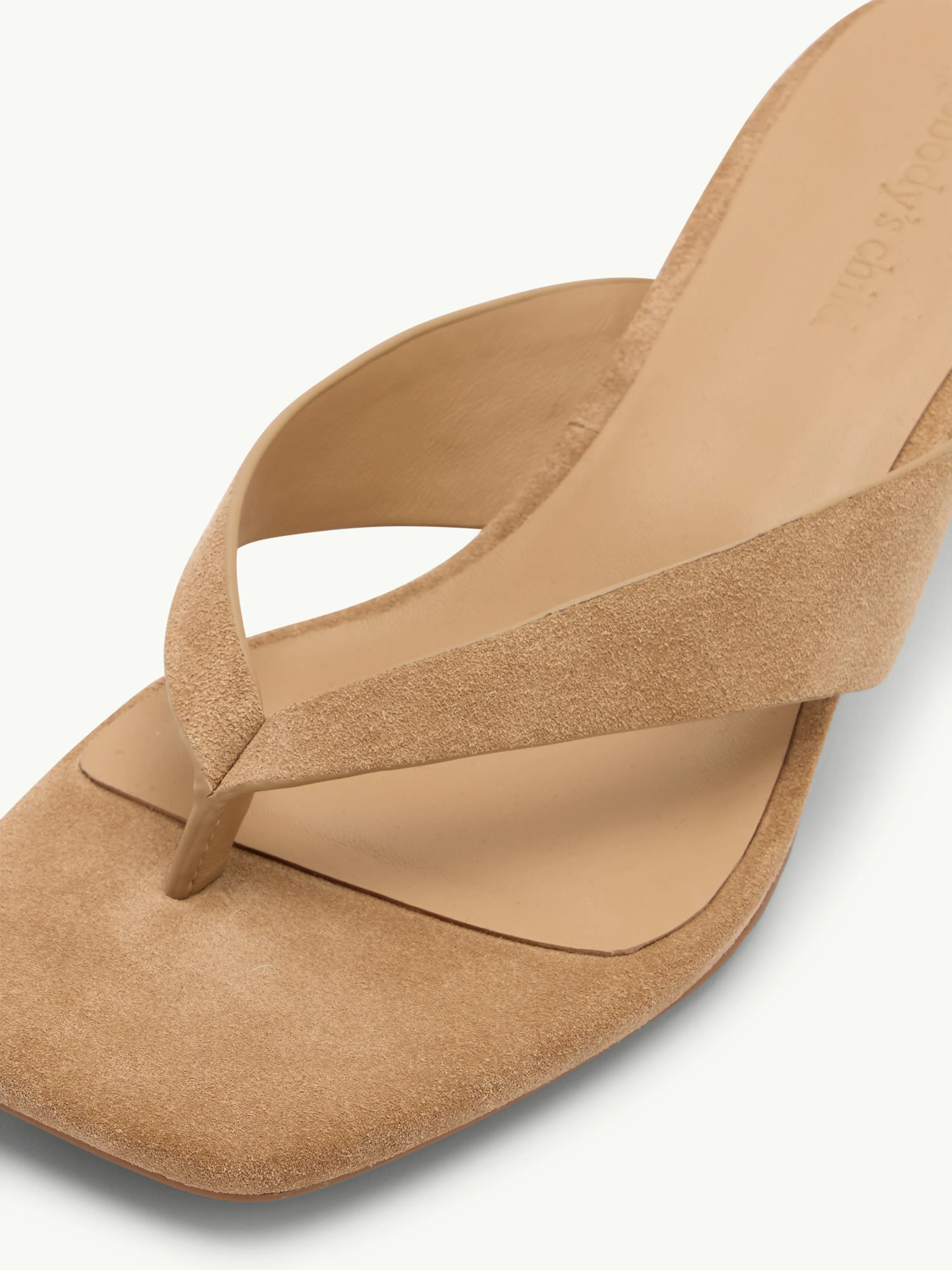 Brown Suede Flip Flop Heel sold by Nobody's Child product image thumbnail 2