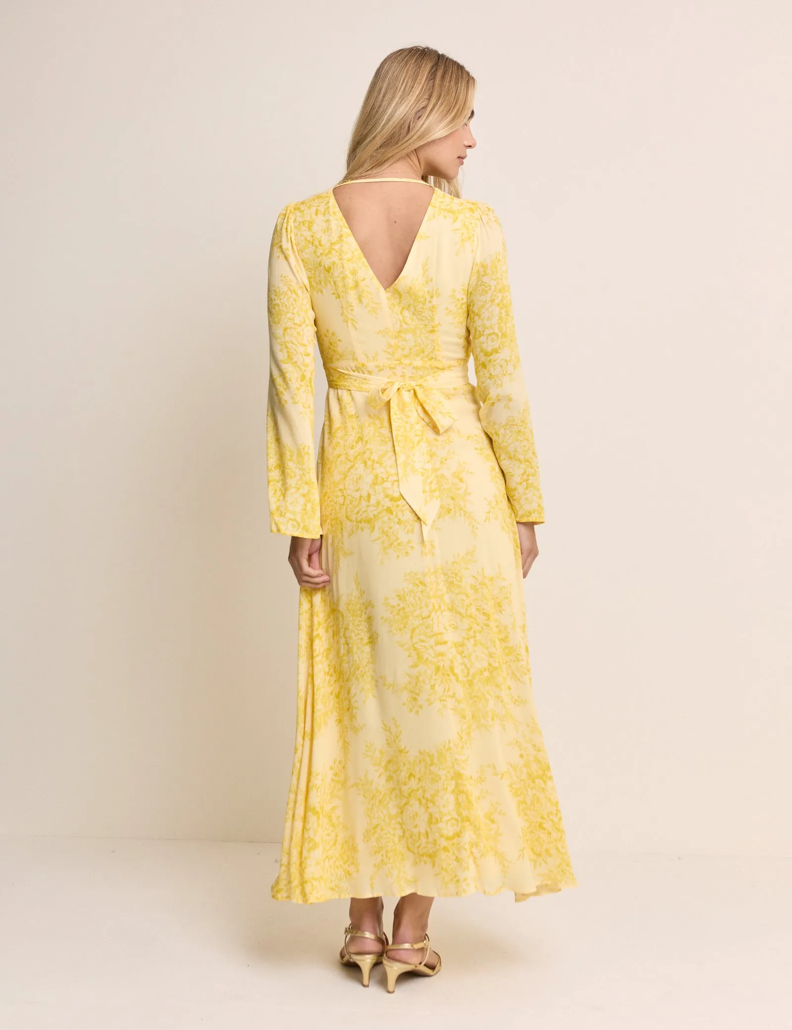 Yellow Floral Karolina Maxi Dress sold by Nobody's Child product image thumbnail 5