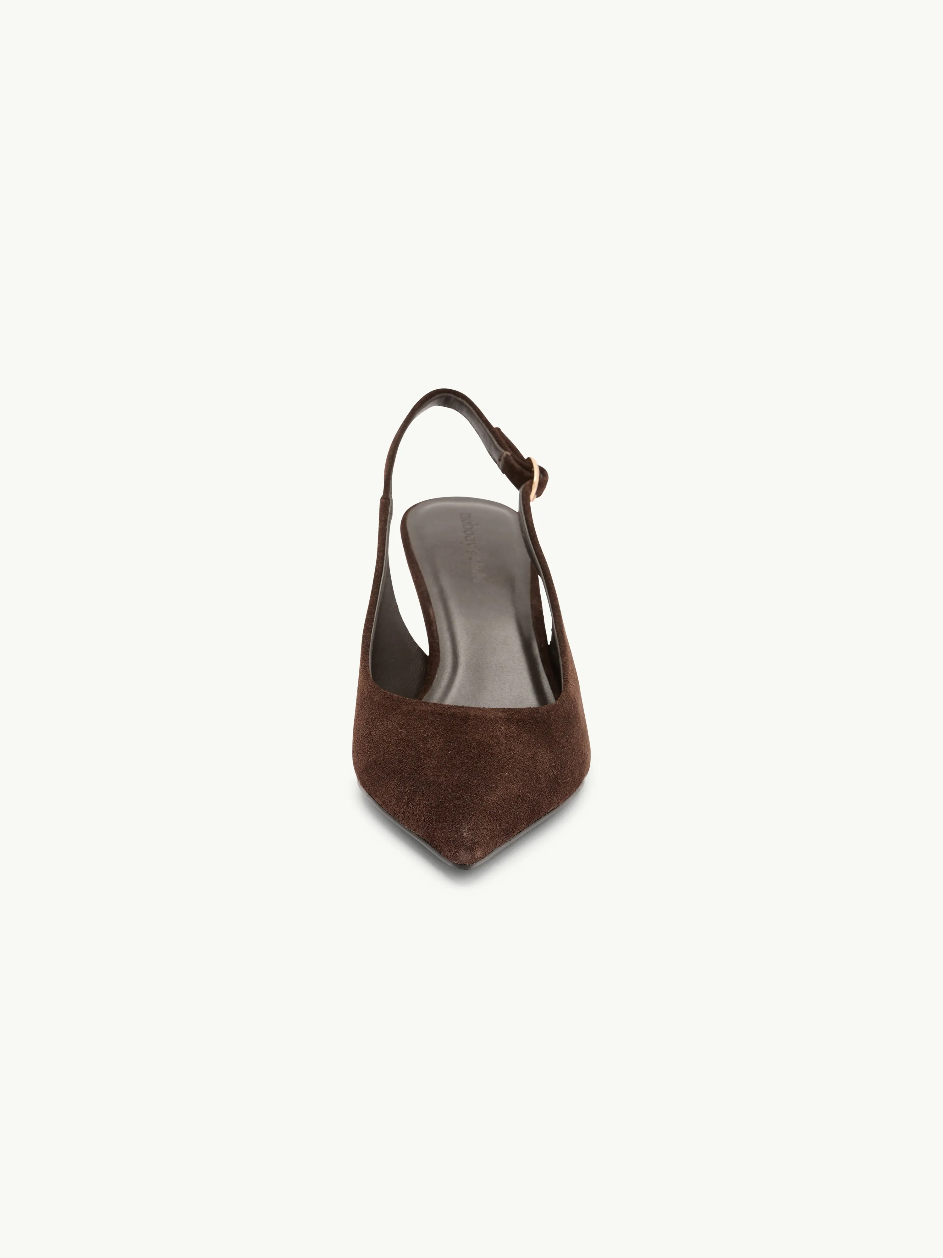 Brown Suede Sling Heel sold by Nobody's Child product image thumbnail 4