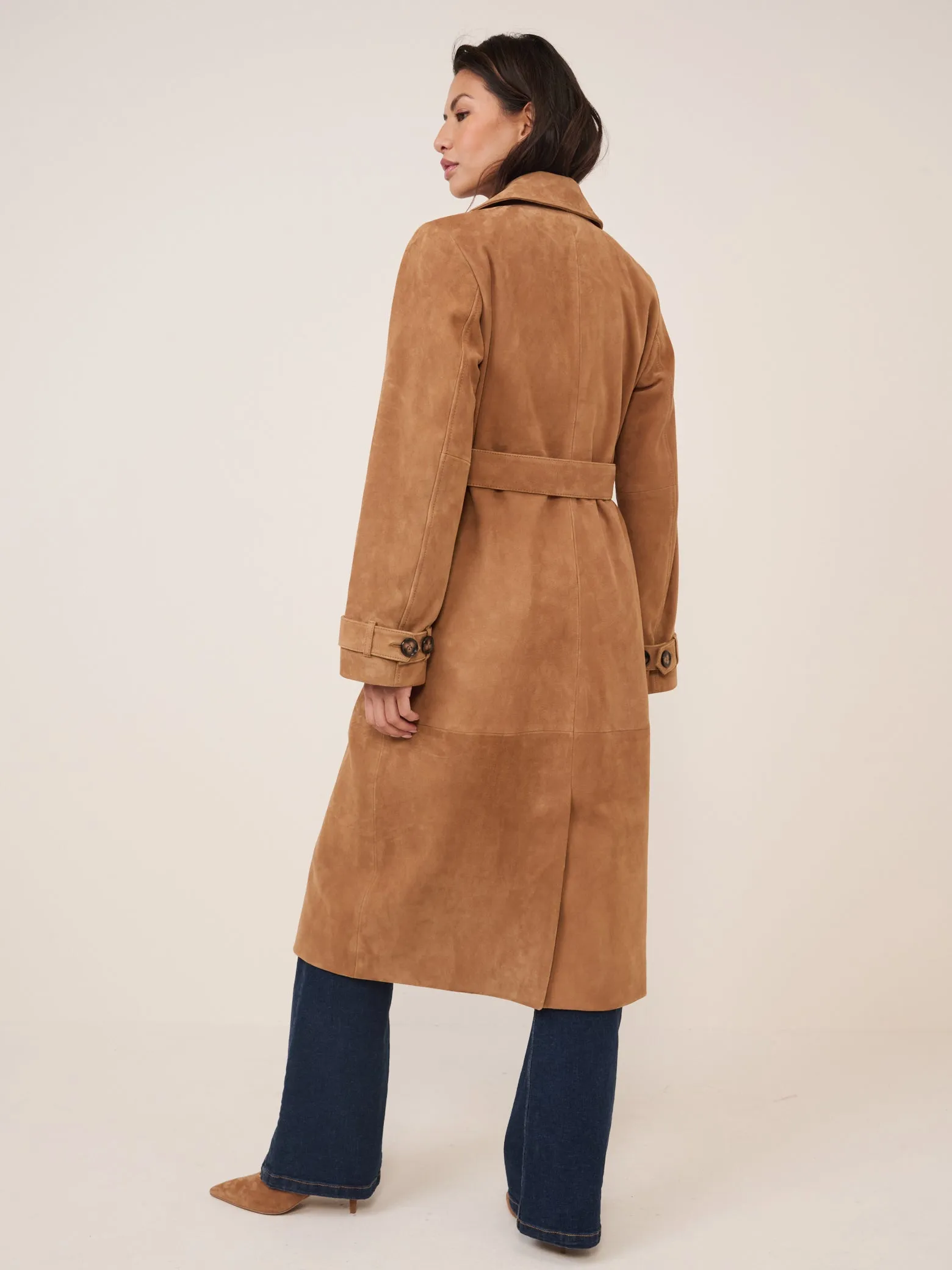 Beige Suede Trench Coat sold by Nobody's Child product image thumbnail 5