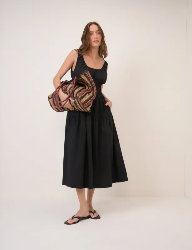 Black Juliette Midi Dress made by Nobody's Child