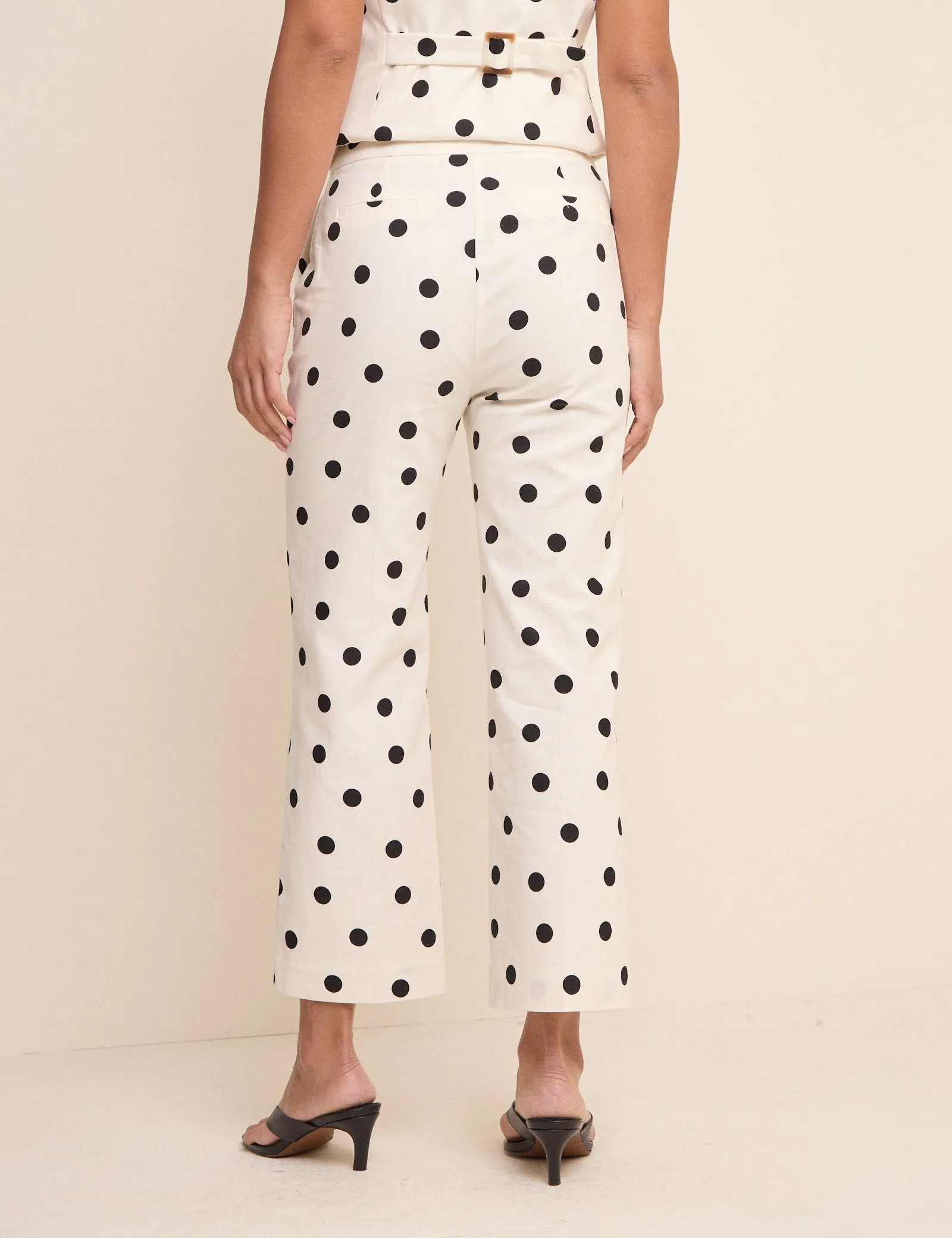 White Polka Dot Cigarette Trousers sold by Nobody's Child product image thumbnail 5