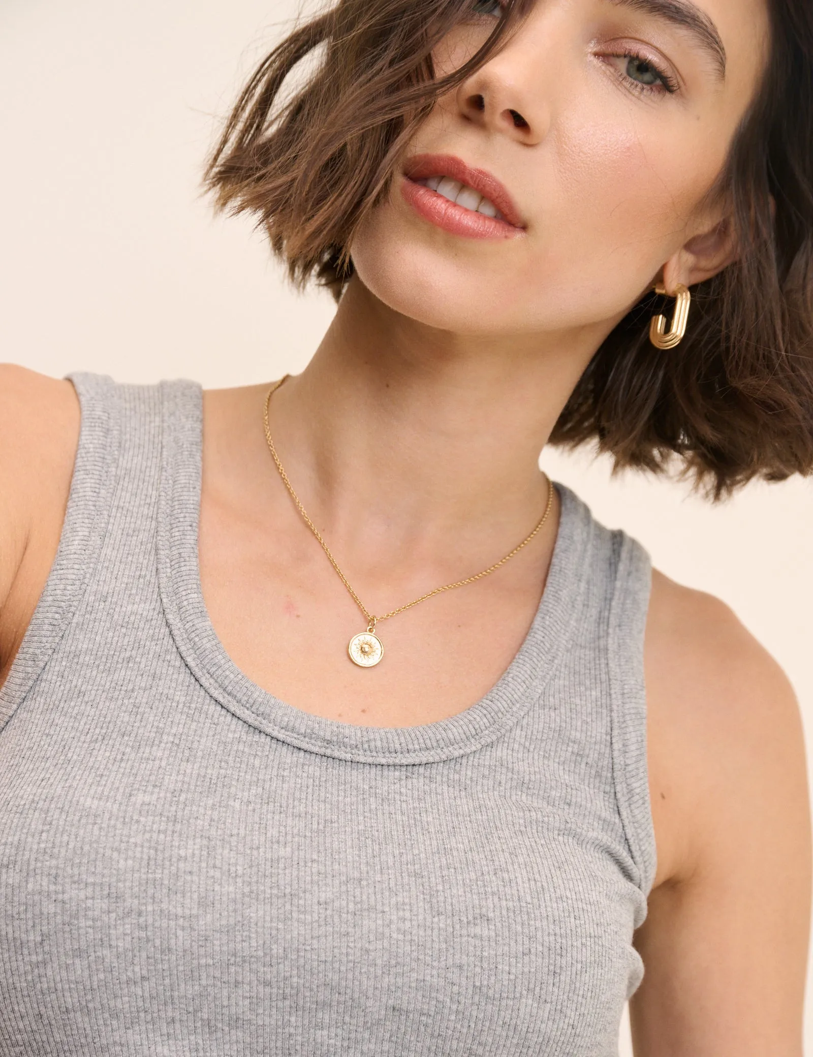 Grey Ribbed Scoop Neck Vest Top sold by Nobody's Child product image thumbnail 3