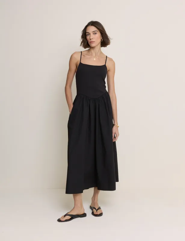 Black Madelyn Midi Dress made by Nobody's Child