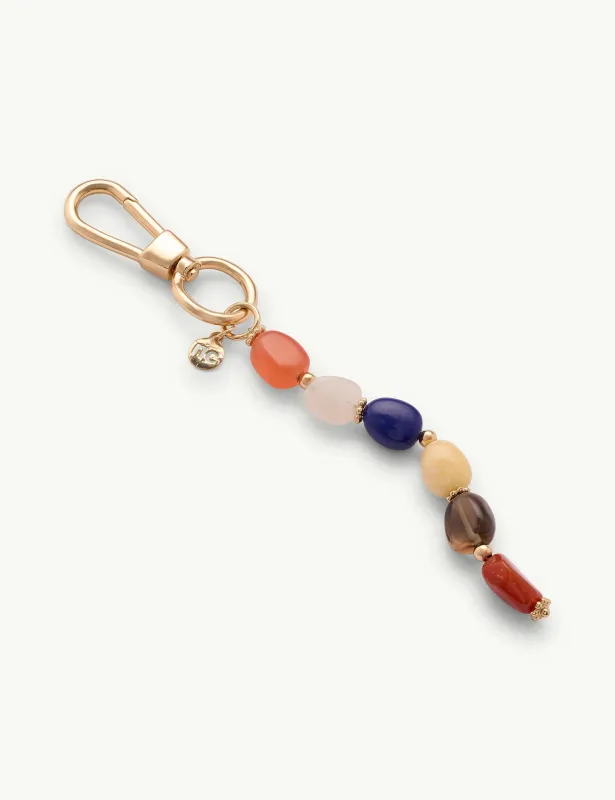 Multi Coloured Beaded Key Chain made by Nobody's Child