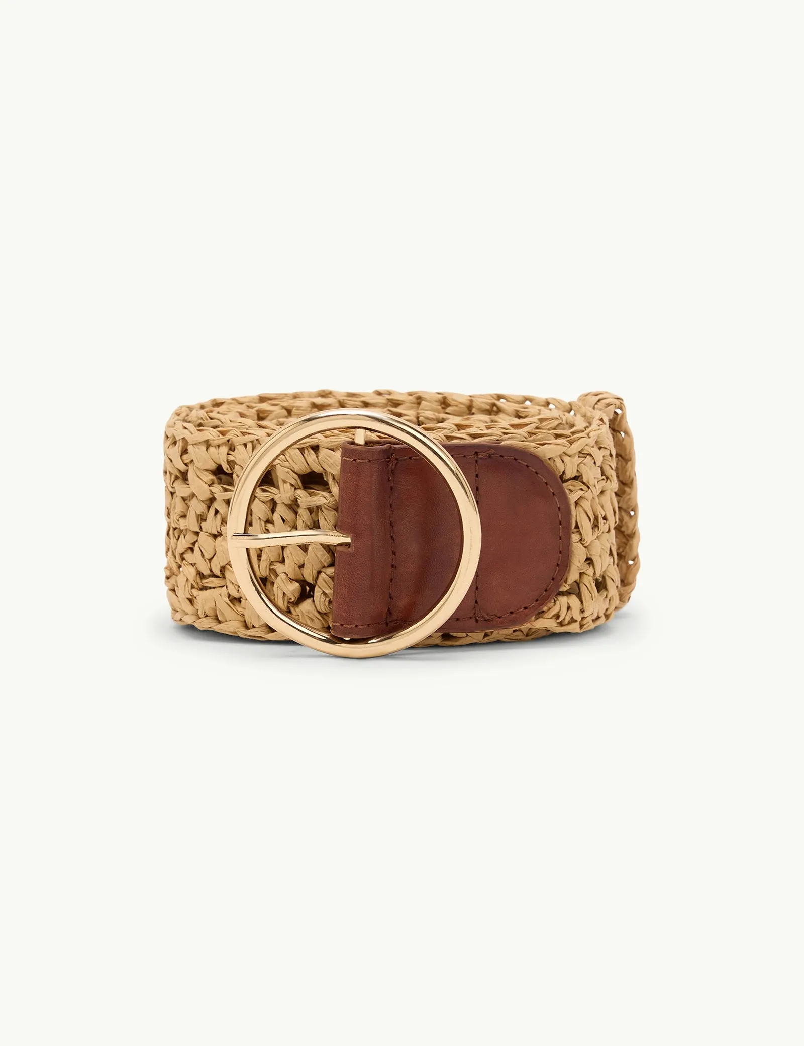 Tan Raffia Belt sold by Nobody's Child product image thumbnail 5