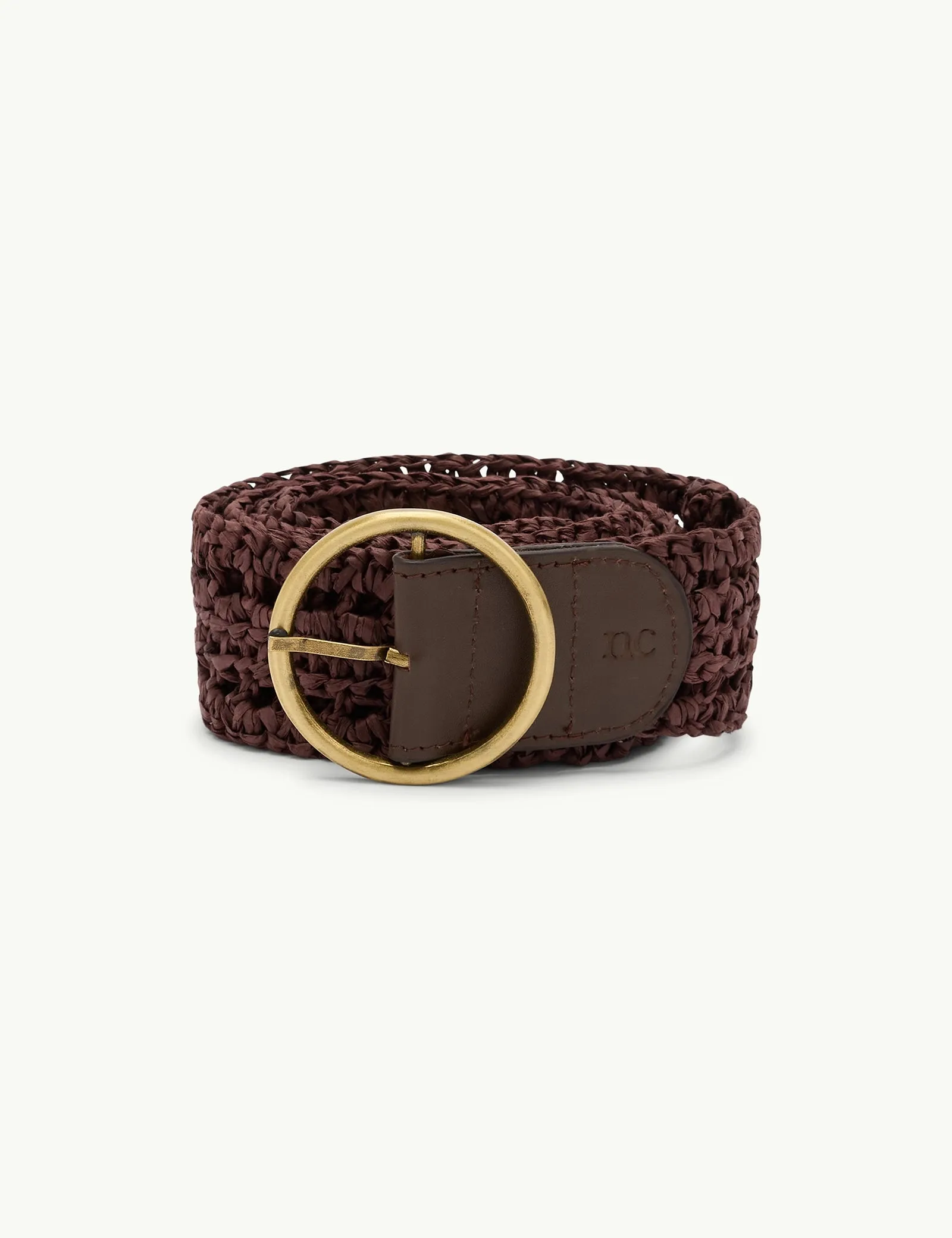 Chocolate Brown Raffia Belt sold by Nobody's Child product image thumbnail 5