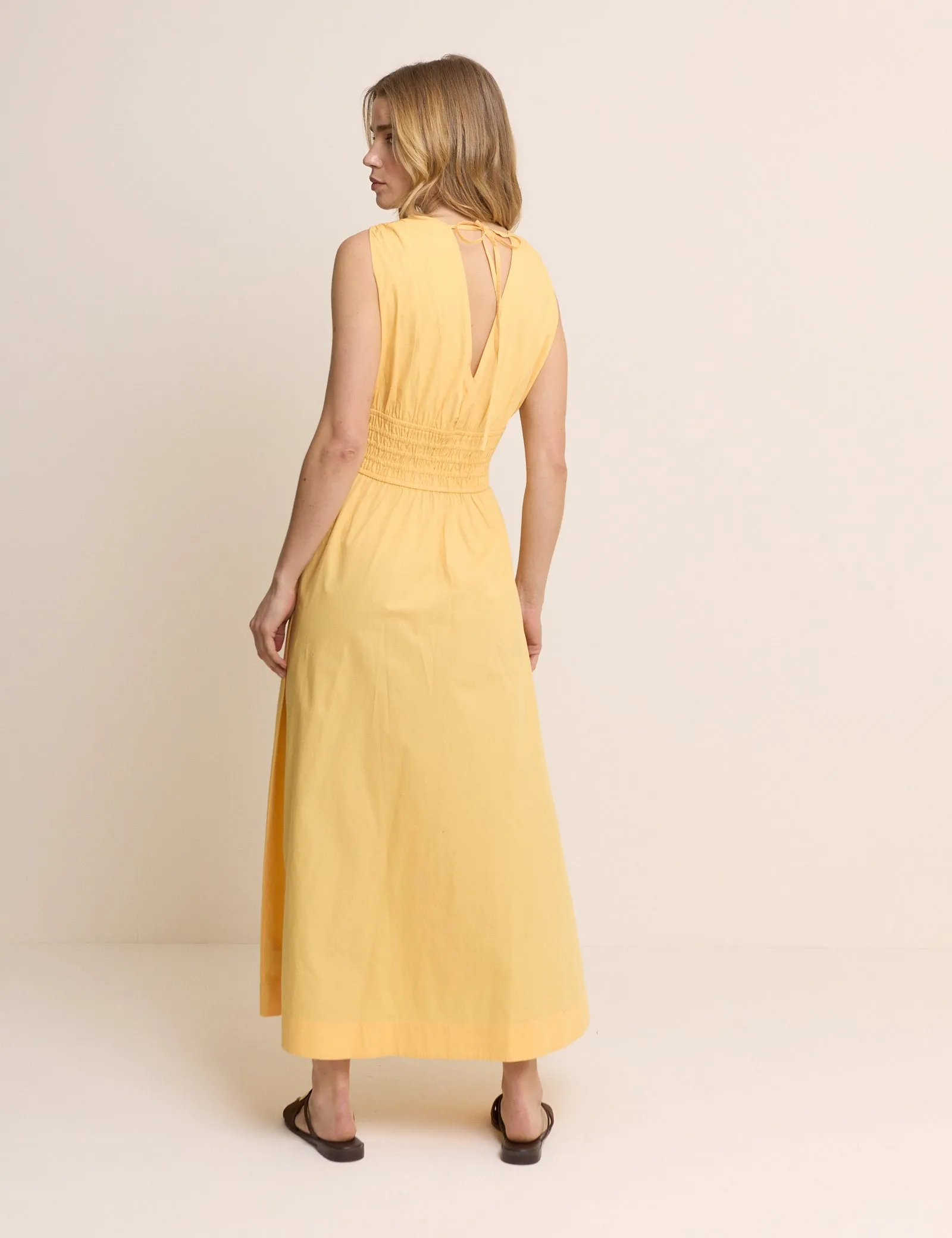 Yellow Sleeveless Angelica Maxi Dress sold by Nobody's Child product image thumbnail 4