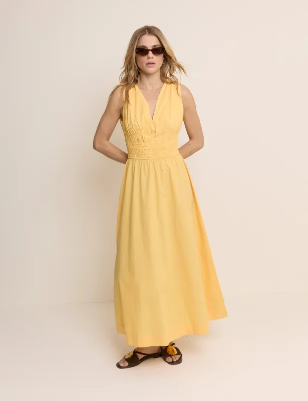 Yellow Sleeveless Angelica Maxi Dress made by Nobody's Child