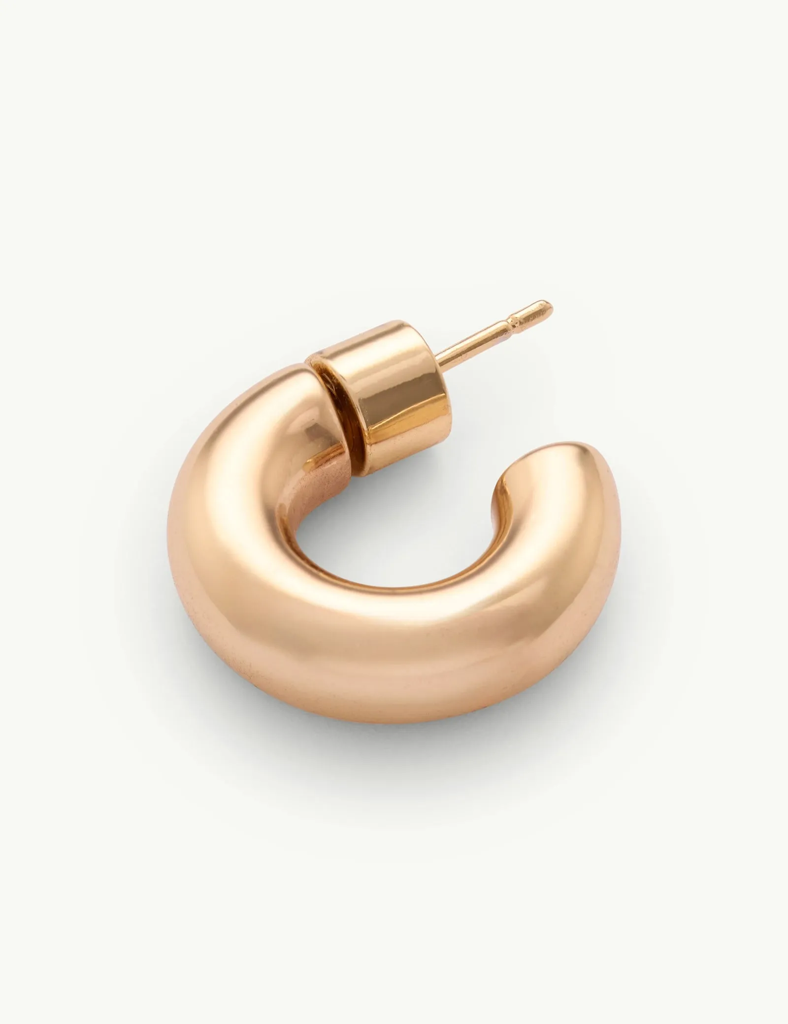 Gold Plated Chunky Hoop Earrings sold by Nobody's Child product image thumbnail 3