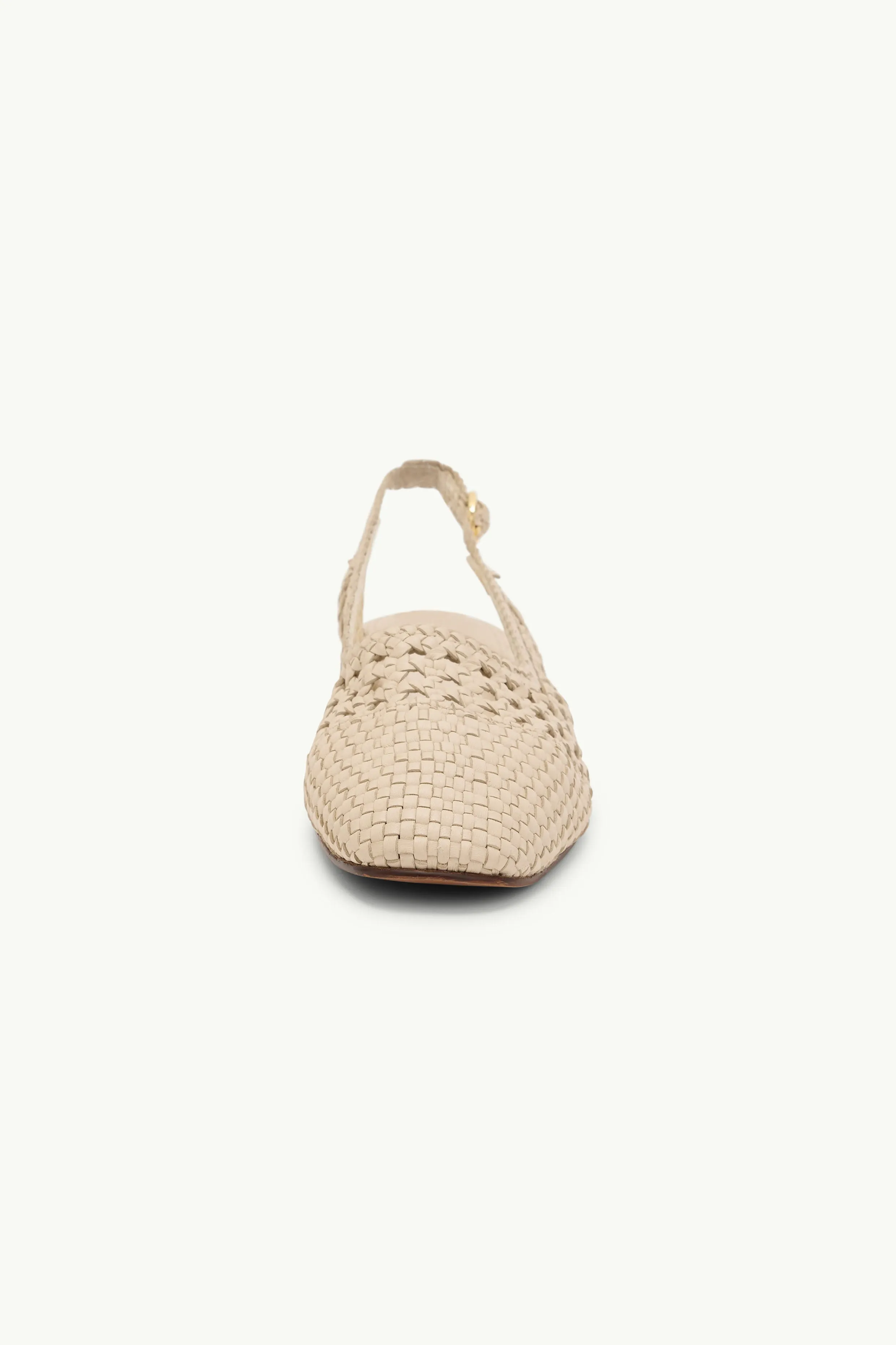 Ivory Woven Leather Slingback Flats sold by Nobody's Child product image thumbnail 3