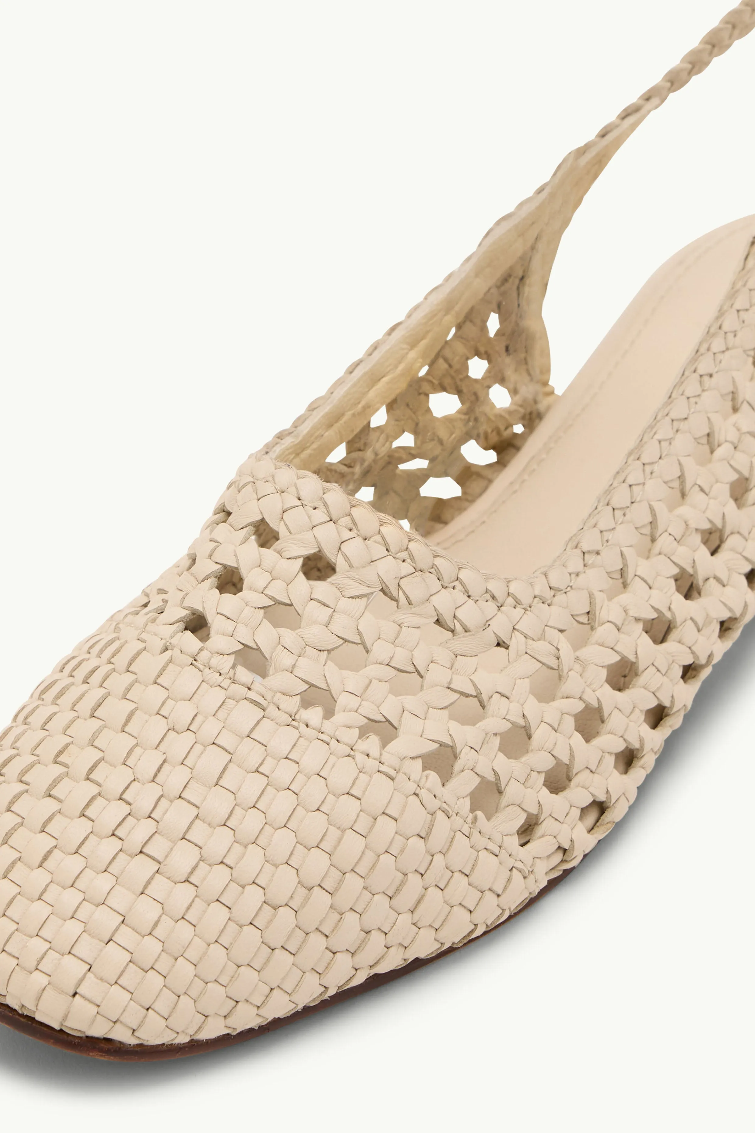 Ivory Woven Leather Slingback Flats sold by Nobody's Child product image thumbnail 2