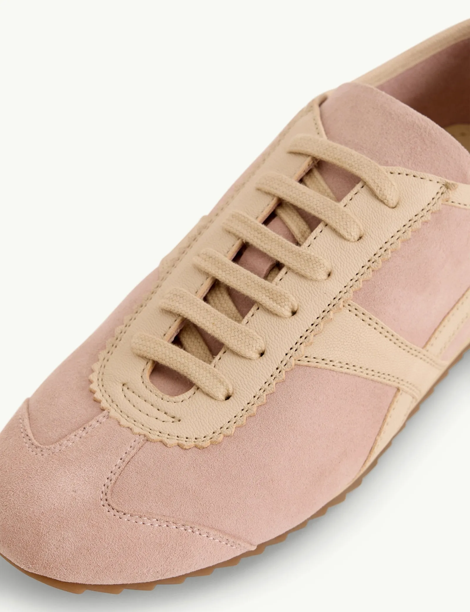 Light Pink Suede Trainers sold by Nobody's Child product image thumbnail 2