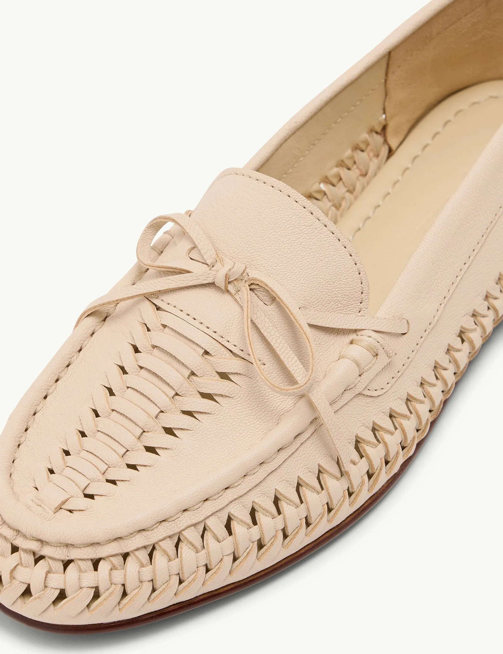 Ivory Leather Loafers sold by Nobody's Child product image thumbnail 2