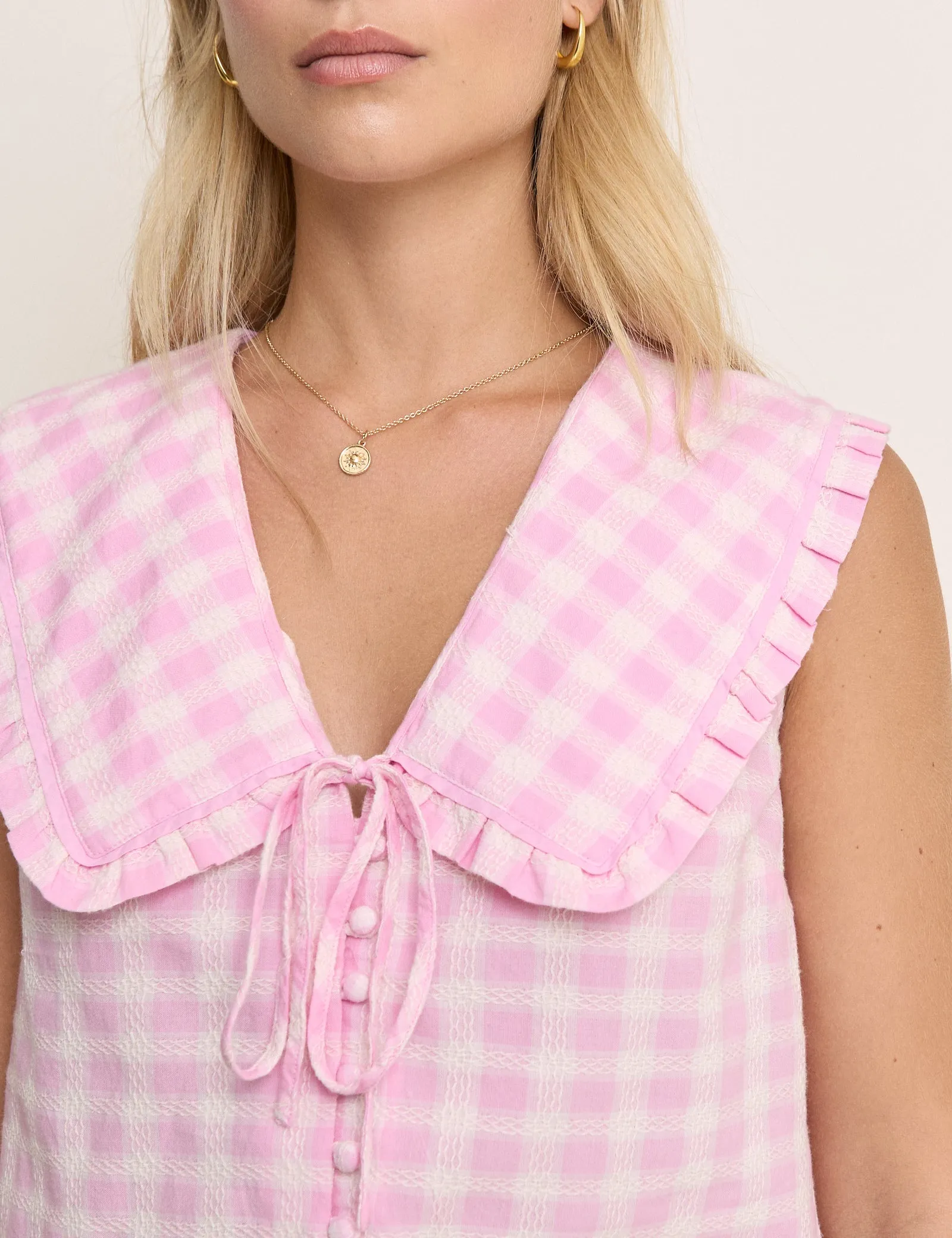 Blair Ruffle Collar Button Through sold by Nobody's Child product image thumbnail 4