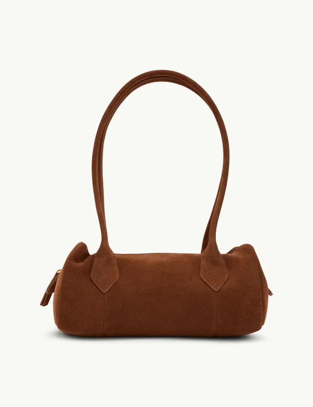 Tan Suede Shoulder Bag made by Nobody's Child