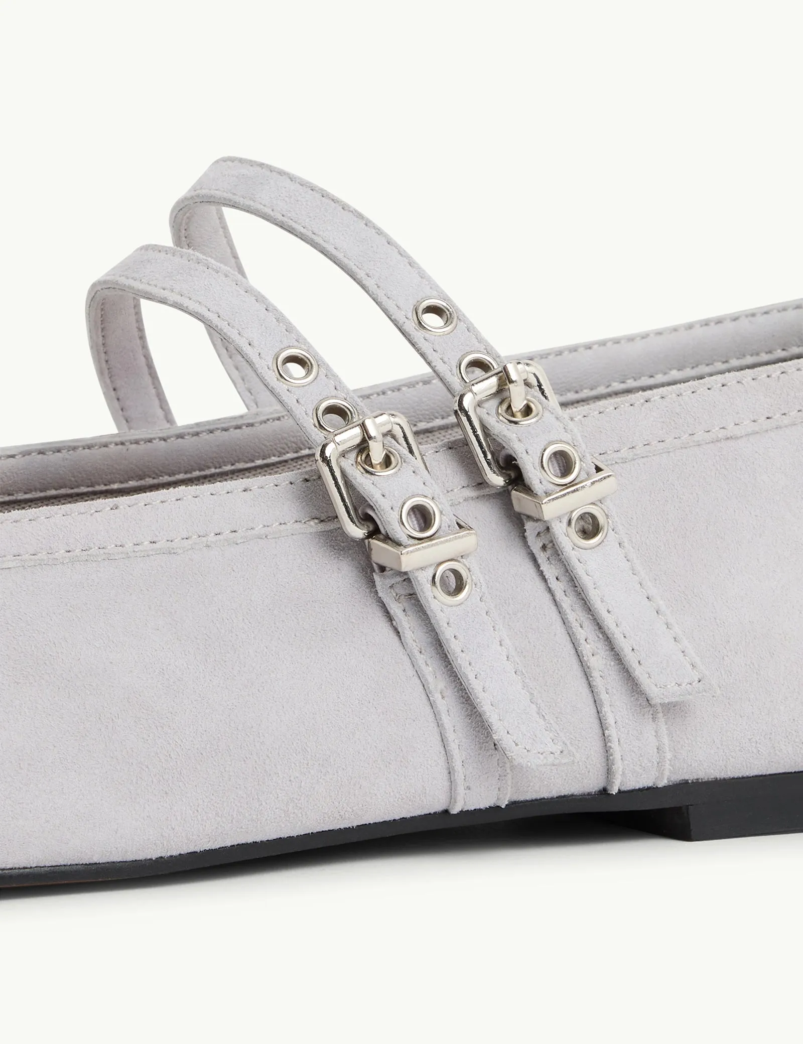 Light Blue Suede Ballet Flats sold by Nobody's Child product image thumbnail 2