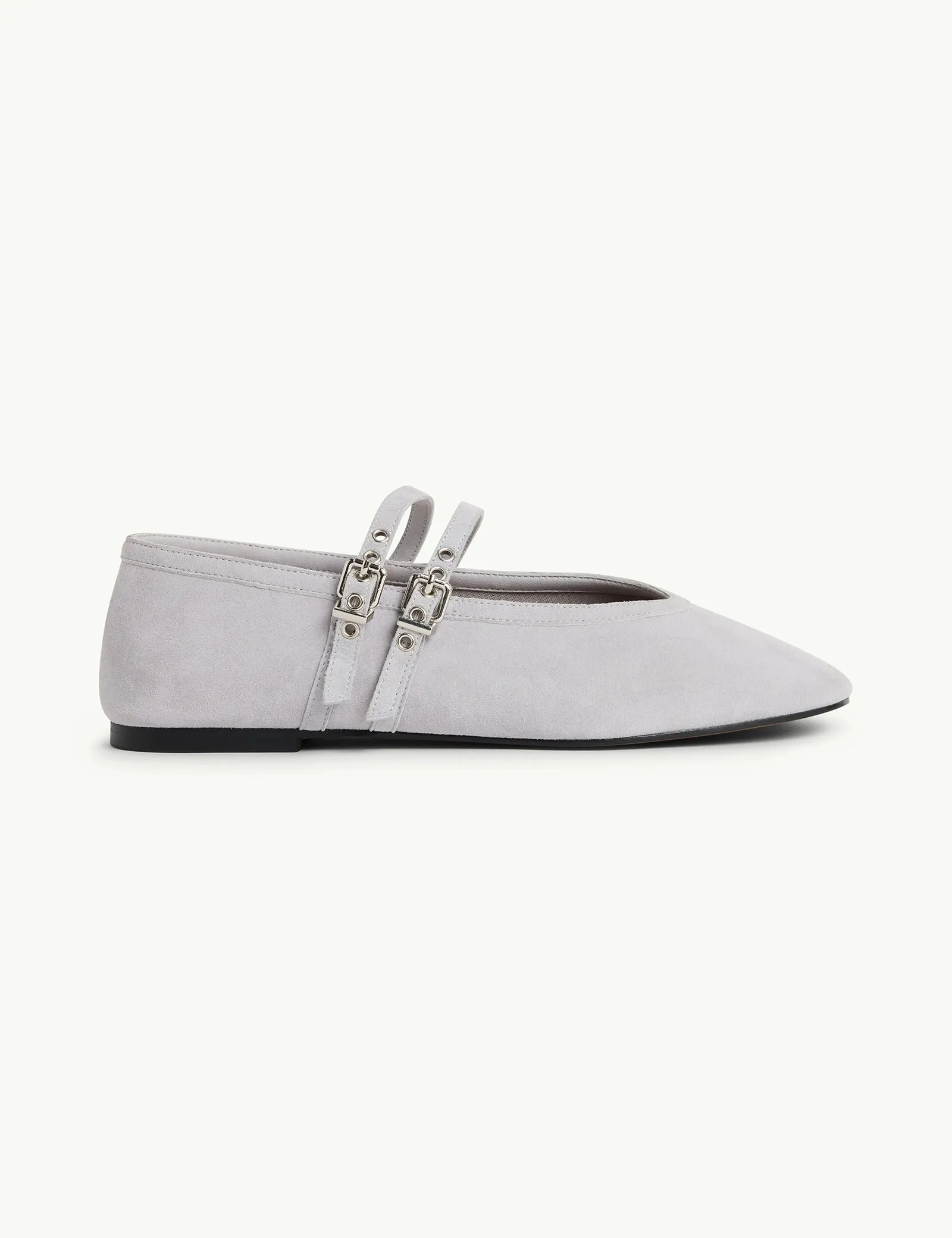 Light Blue Suede Ballet Flats sold by Nobody's Child product image thumbnail 4