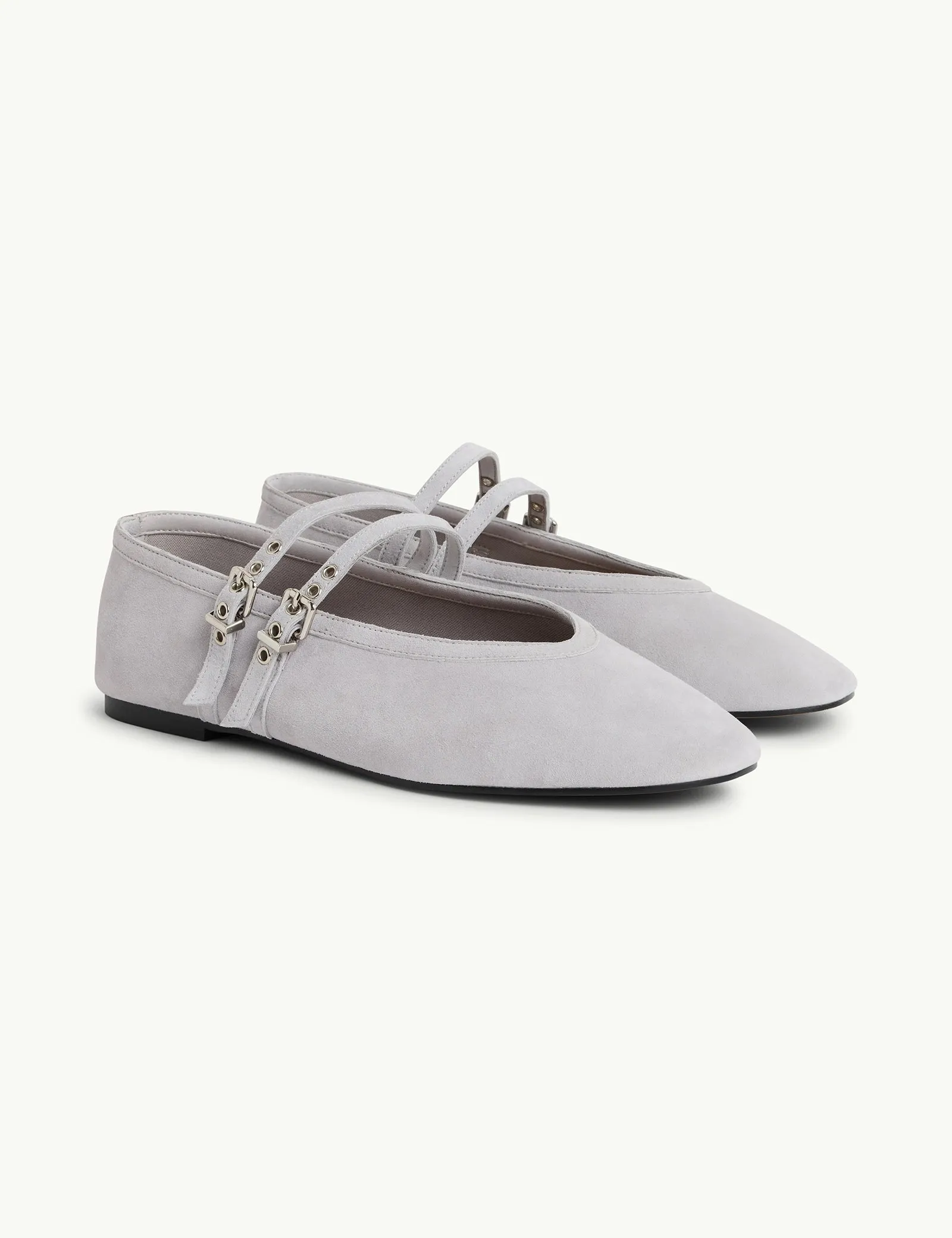 Light Blue Suede Ballet Flats sold by Nobody's Child