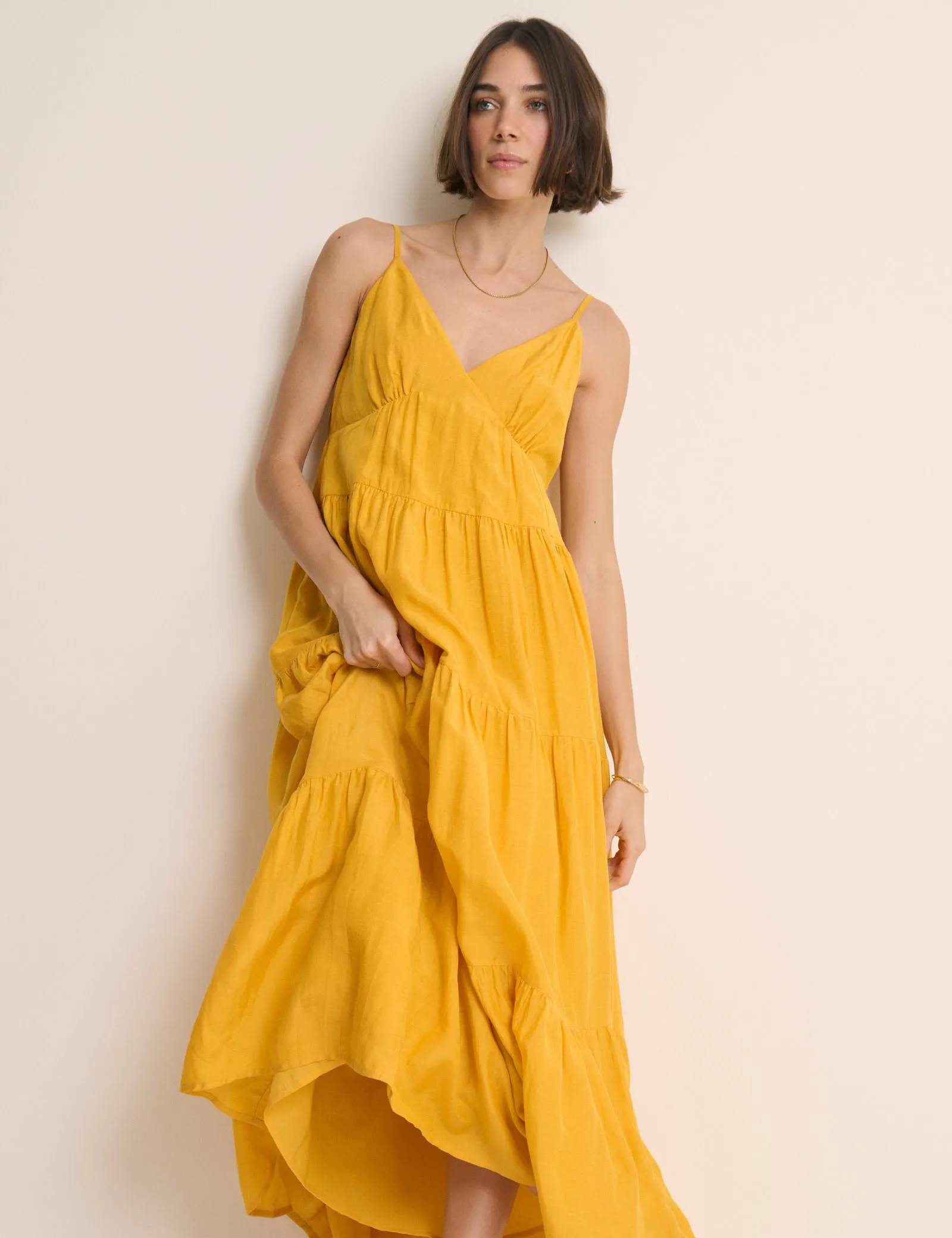 Yellow Tiered Thea Maxi Dress sold by Nobody's Child product image thumbnail 4