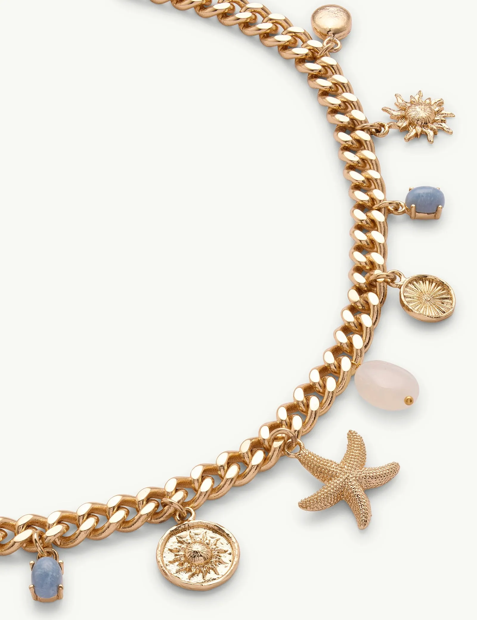 Gold Plated Summer Charm Necklace sold by Nobody's Child product image thumbnail 3