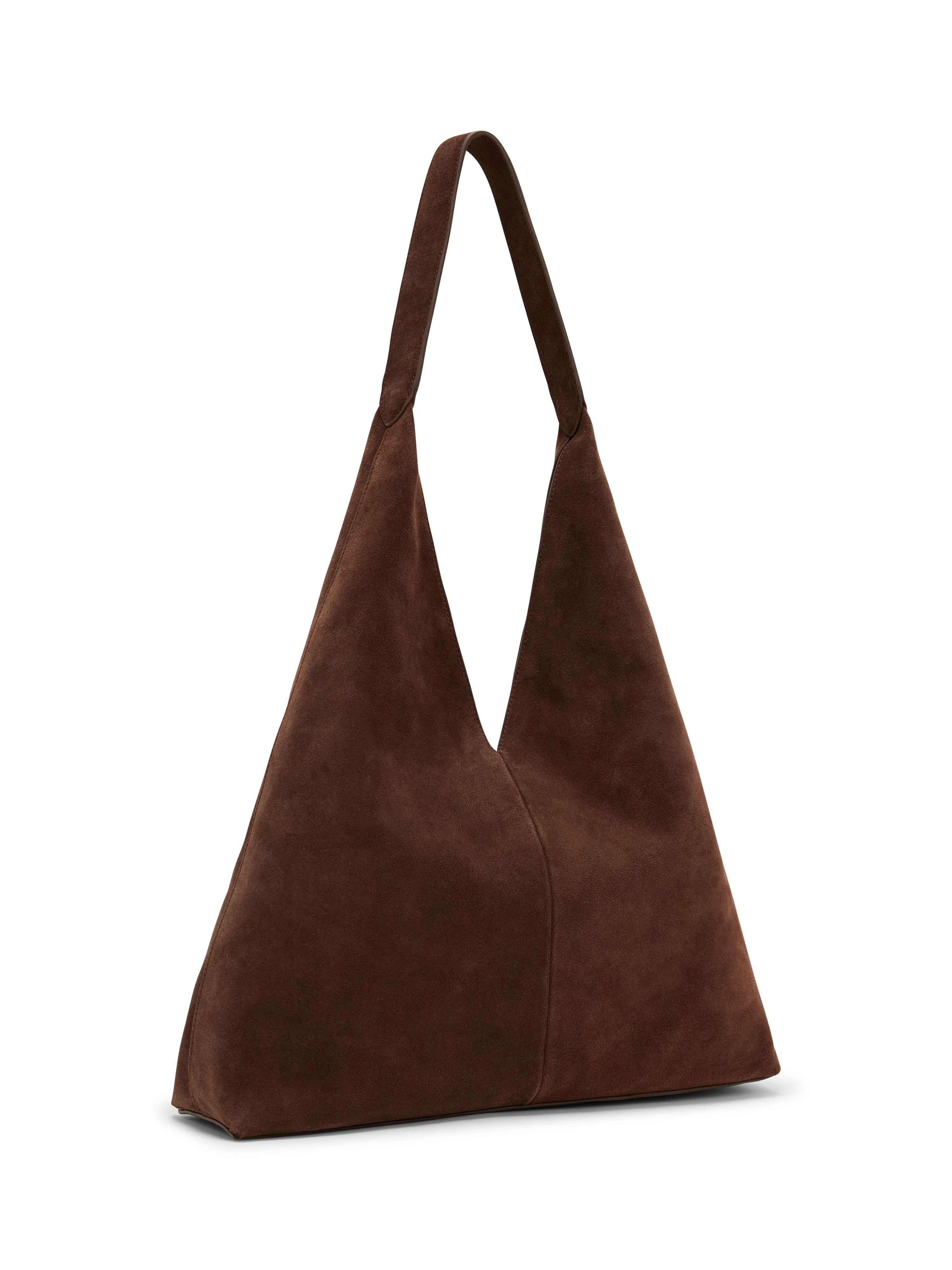 Chocolate Brown Suede Slouch Bag sold by Nobody's Child product image thumbnail 2