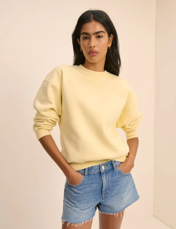 Lemon Yellow Relaxed Fit Sweatshirt made by Nobody's Child