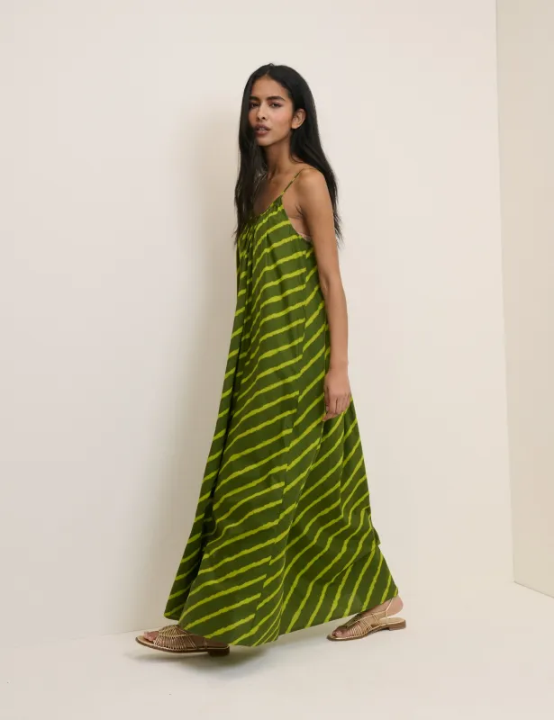 Green Striped Cynthia Maxi Dress made by Nobody's Child