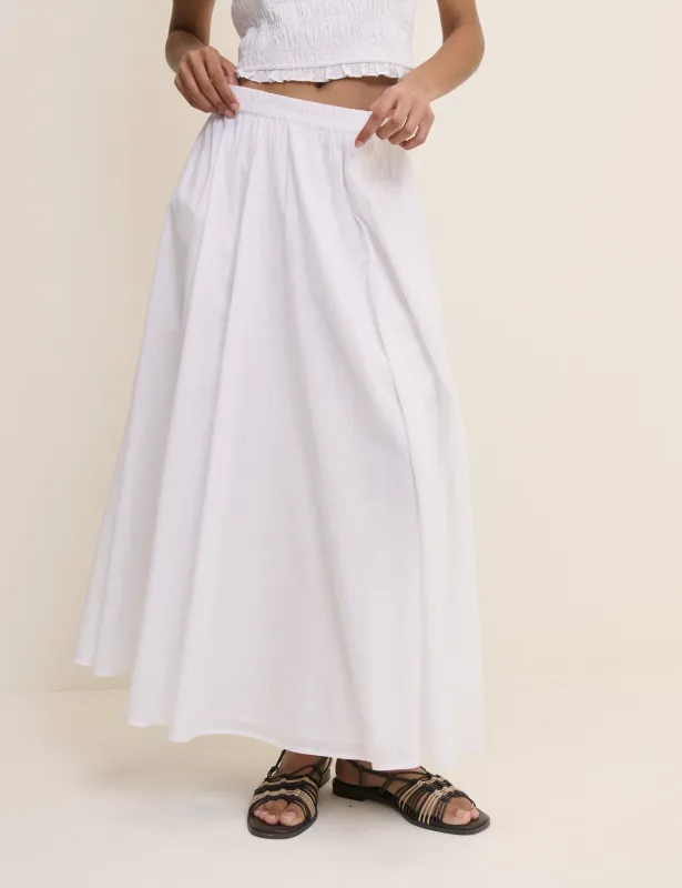 White Crystal Maxi Skirt made by Nobody's Child