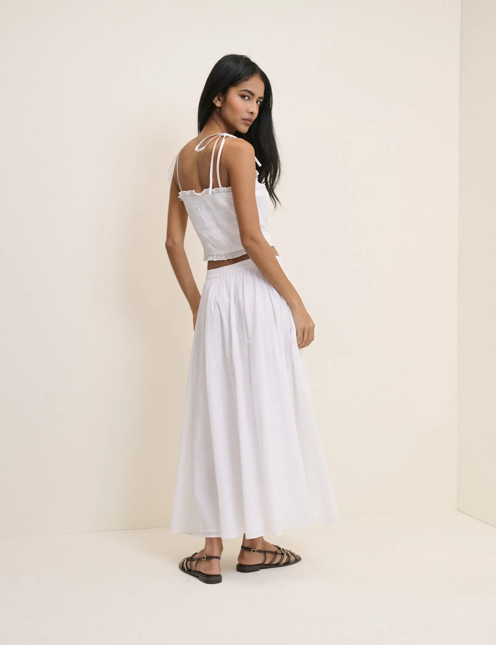 White Crystal Maxi Skirt sold by Nobody's Child product image thumbnail 5