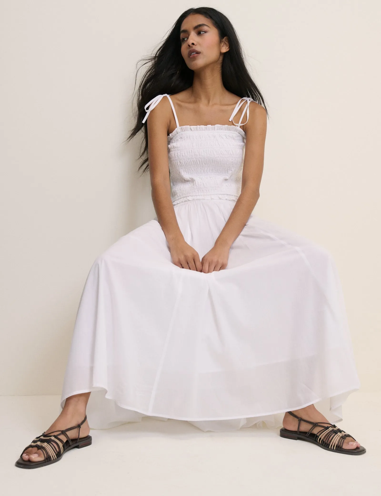 White Crystal Maxi Skirt sold by Nobody's Child product image thumbnail 3