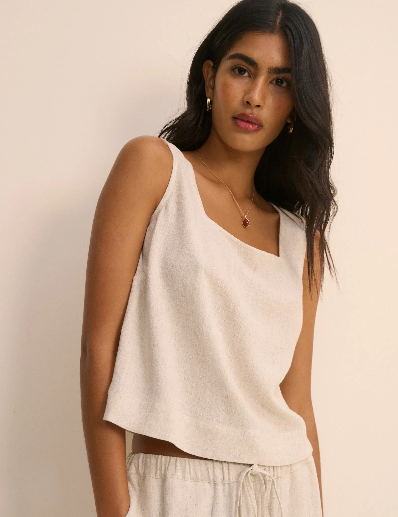 Stone Square Neck Swing Top sold by Nobody's Child