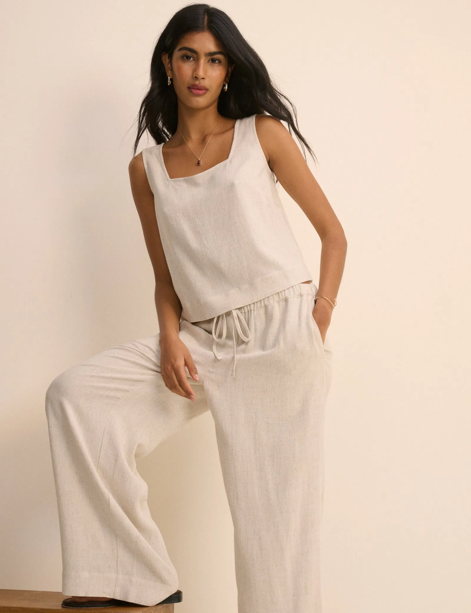 Stone Square Neck Swing Top sold by Nobody's Child product image thumbnail 2