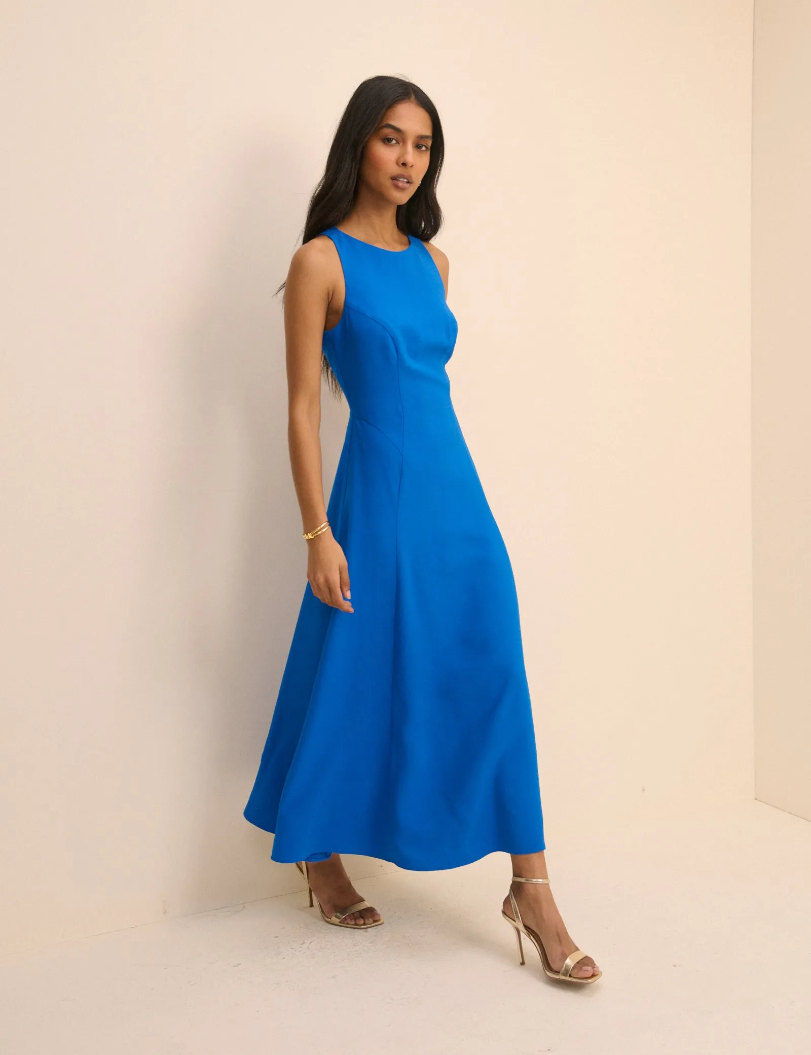 Cobalt Blue Reign Midi Dress sold by Nobody's Child product image thumbnail 4