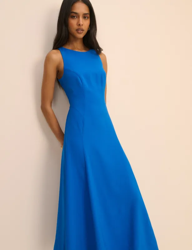 Cobalt Blue Reign Midi Dress made by Nobody's Child