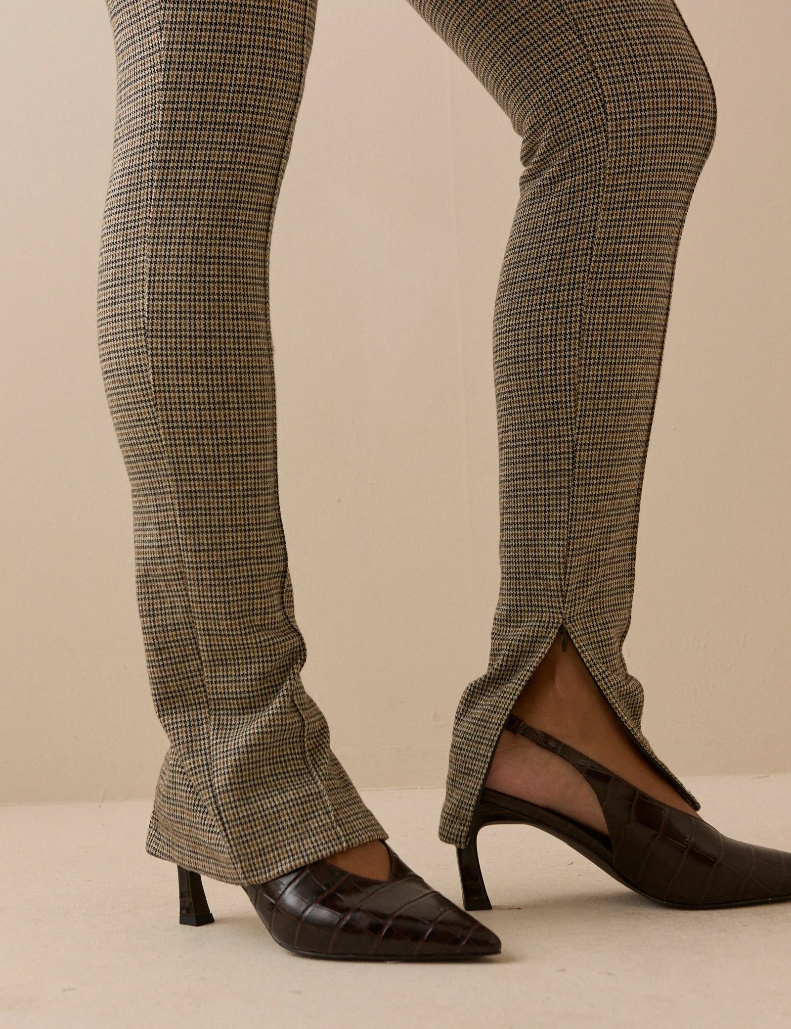 Herringbone Split Hem Zip Legging sold by Nobody's Child product image thumbnail 4