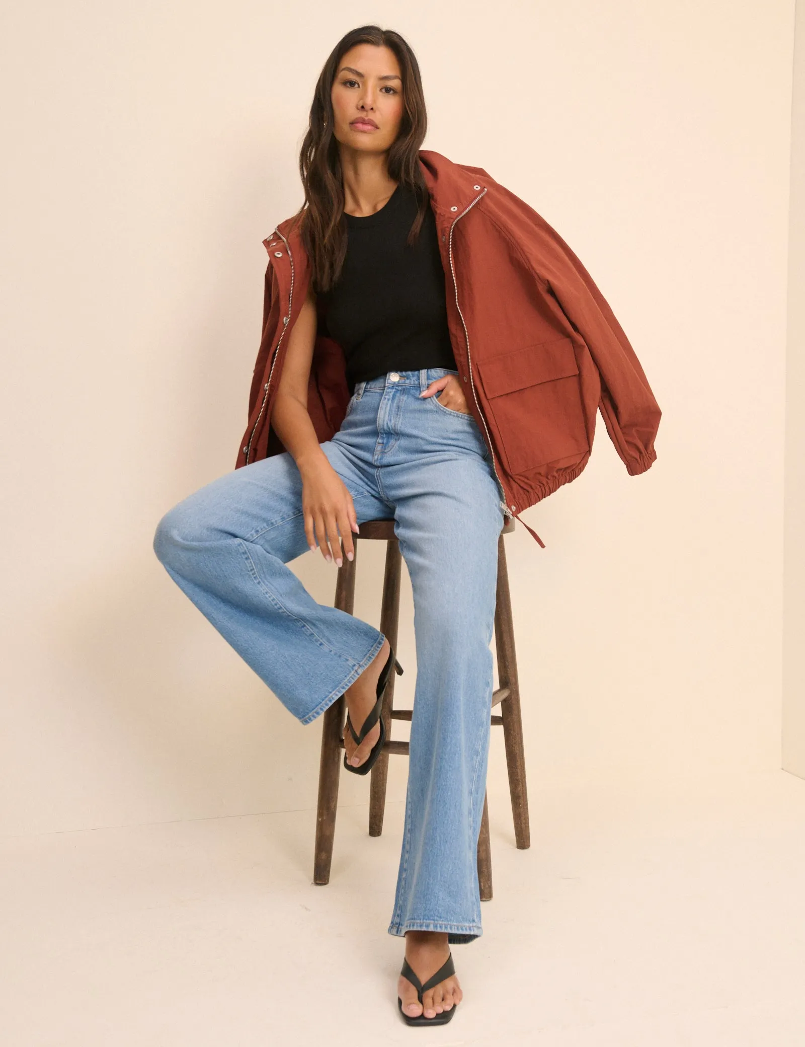 Light Blue High Rise Soho Wide Leg Jeans sold by Nobody's Child product image thumbnail 3
