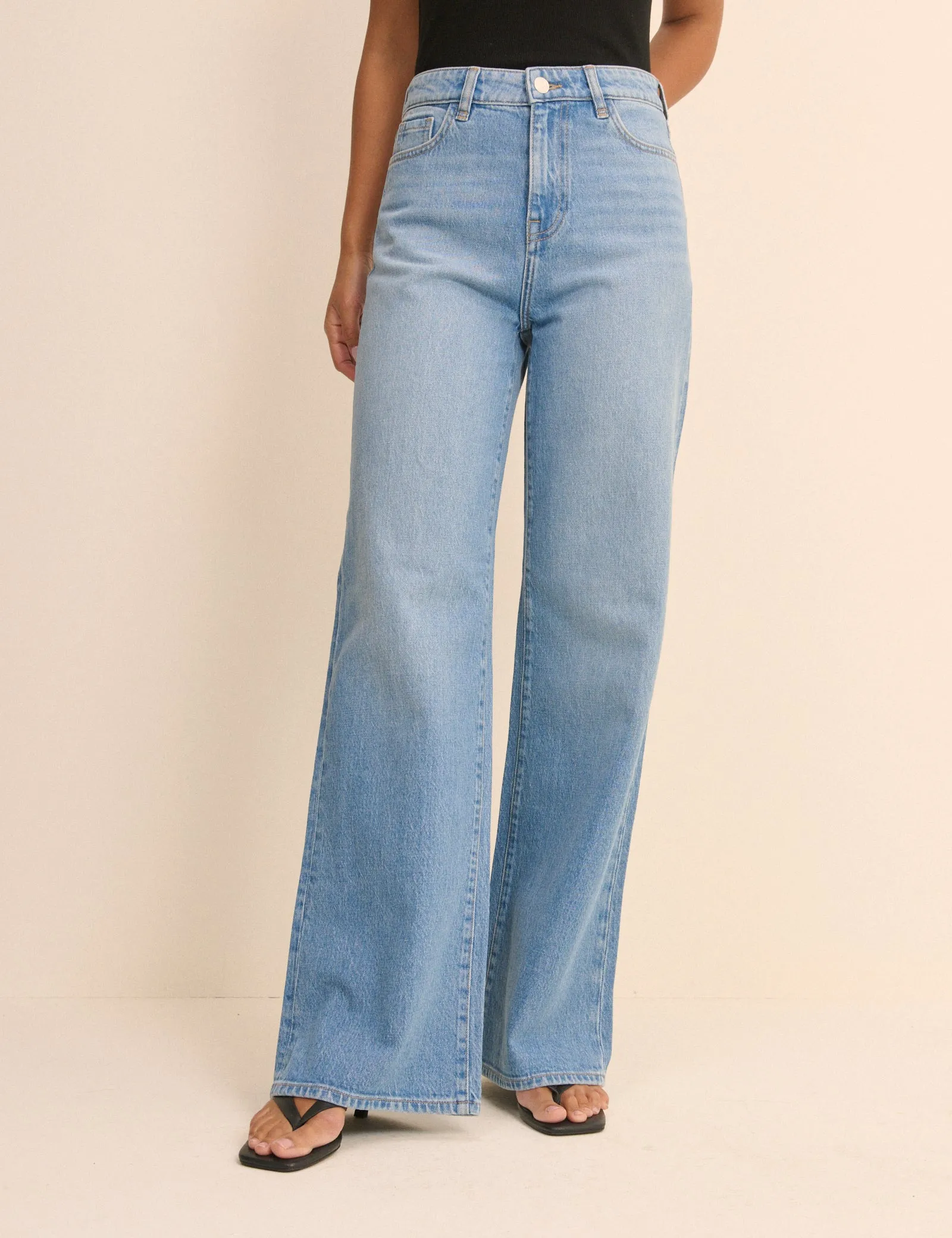 Light Blue High Rise Soho Wide Leg Jeans sold by Nobody's Child product image thumbnail 2