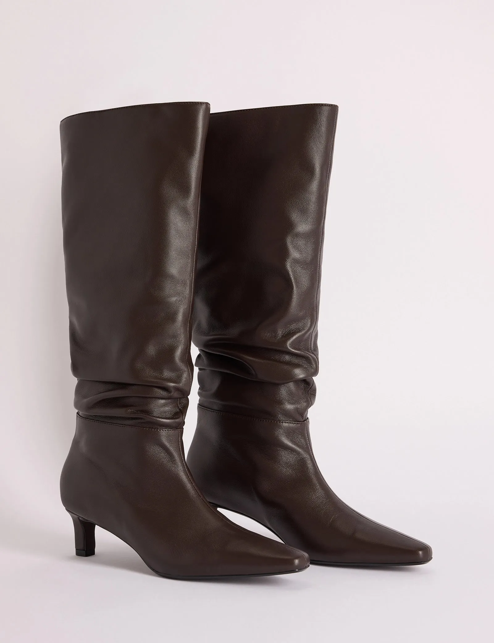 Brown Slouched Knee High Boots sold by Nobody's Child product image thumbnail 3