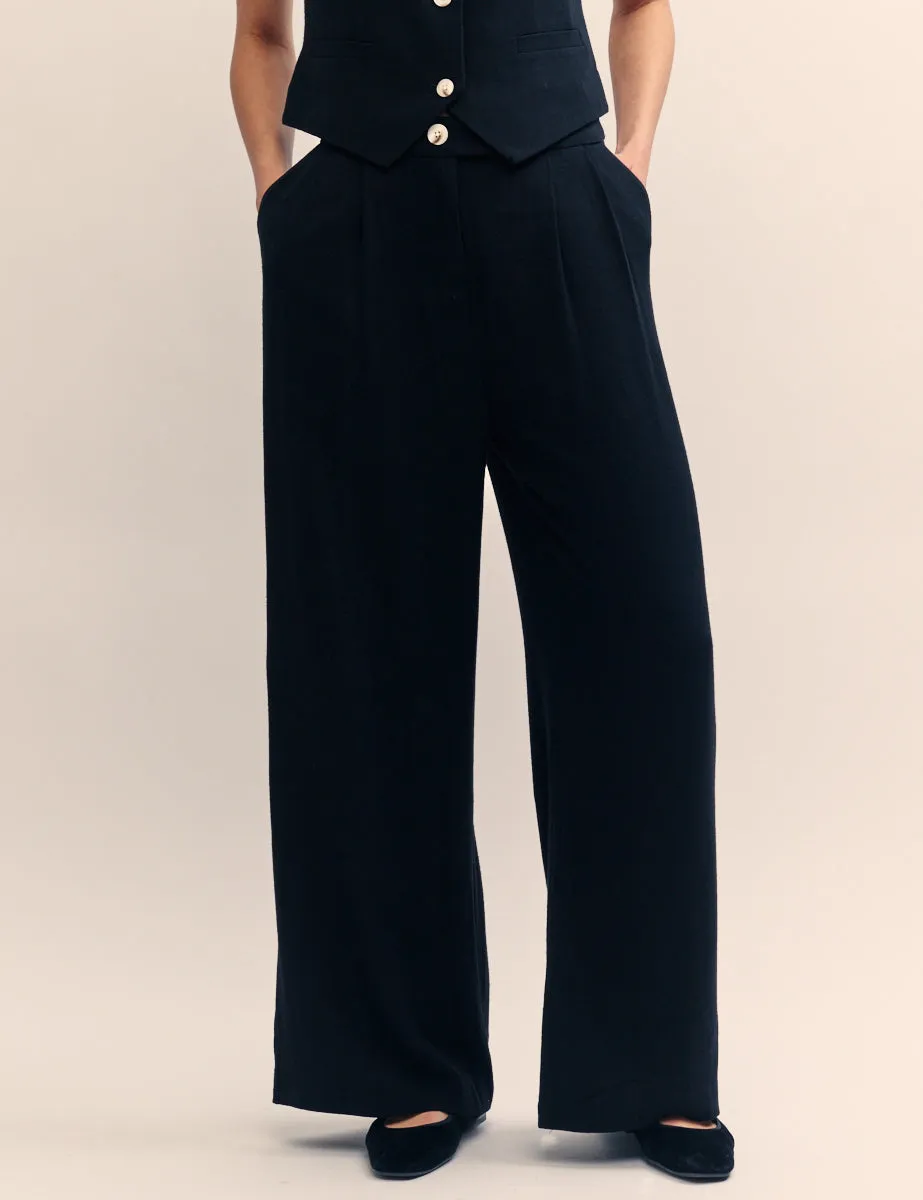 Black Relaxed Tailored Trousers sold by Nobody's Child product image thumbnail 3