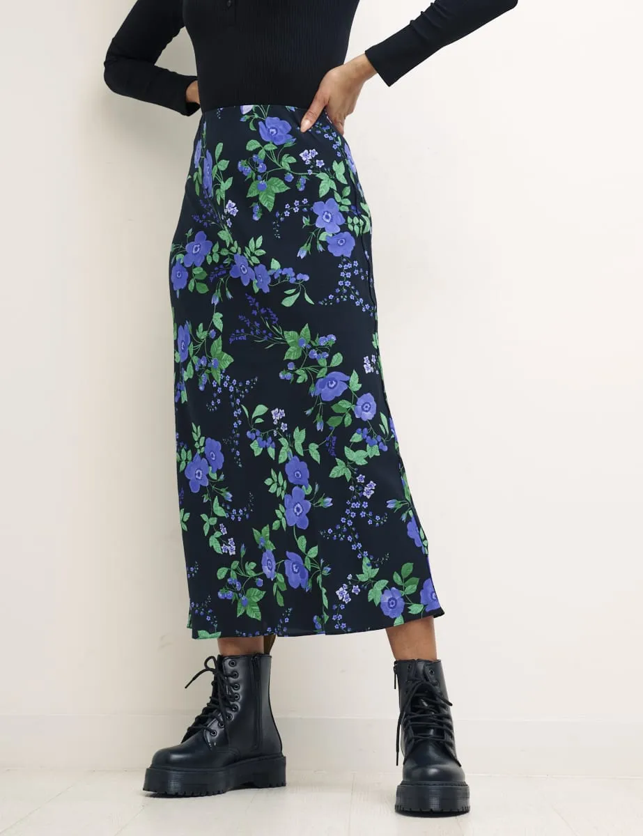 Big Floral Mila Midi Skirt sold by Nobody's Child product image thumbnail 3