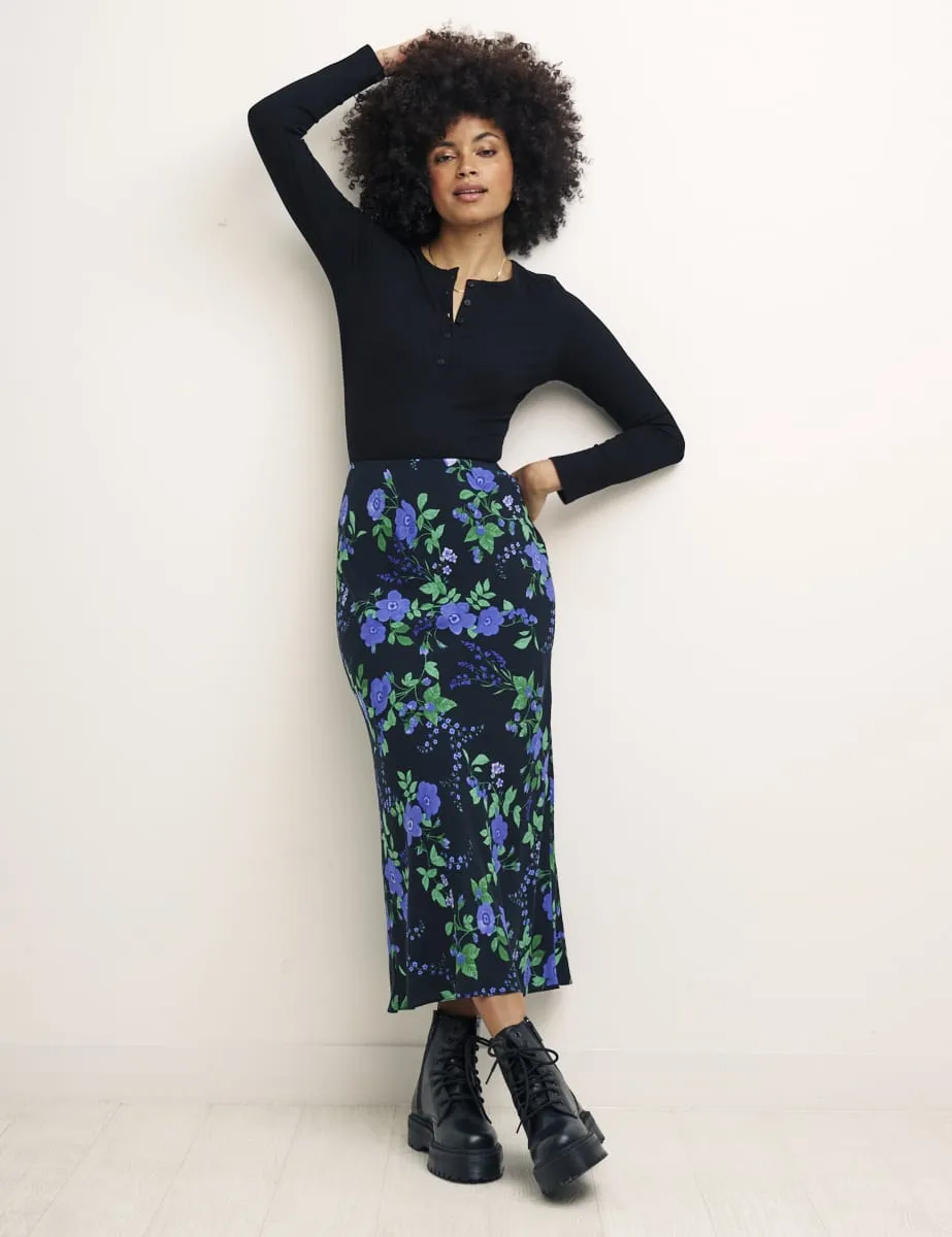 Big Floral Mila Midi Skirt sold by Nobody's Child